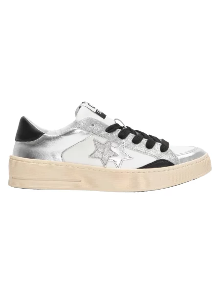 Sneakersy 2star zamszowe białe