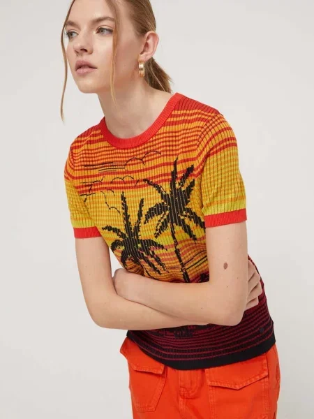 Светр Desigual помаранчевий