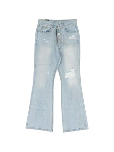 Lepršave traperice Protocol Index s izlizanim efektom lepršave plava