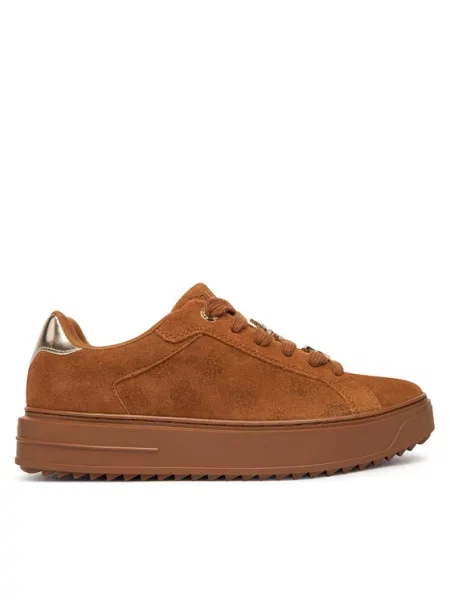 Guess Sneakersy brązowy