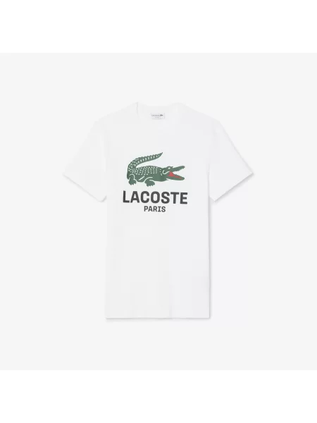 Lacoste T-Shirt Z Nadrukiem biały