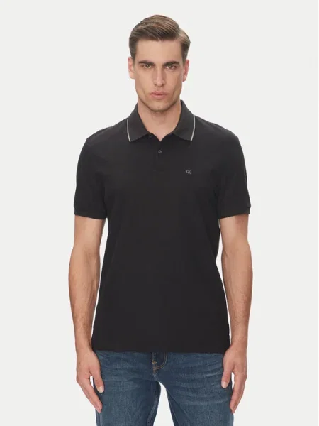 Calvin Klein Polokošeľa čierna