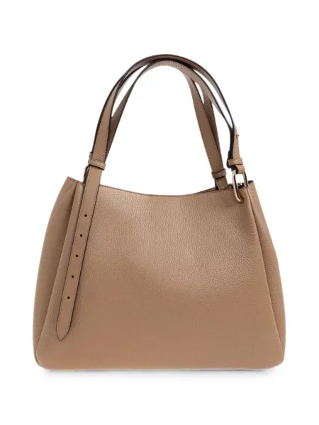 Geantă shopper Furla din piele maro