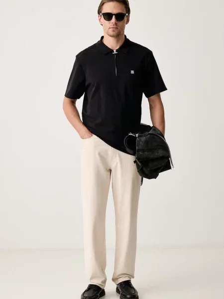 Tricou polo Hugo negru