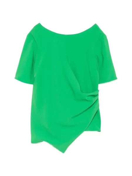 Bluză Kaos asimetrică drapată verde