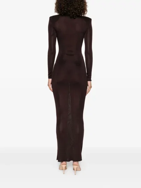 Rochie Self-portrait de costum maro