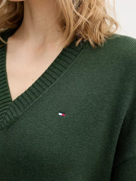 Tommy Hilfiger Рокля с кашмир зелено