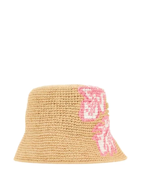 Pălărie Prada cu broderie cu model floral