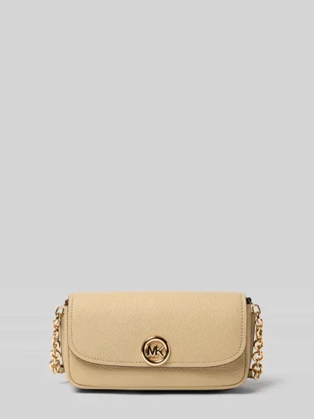 Torba na ramię z prawdziwej skóry model Nolita' Michael Michael Kors beżowa