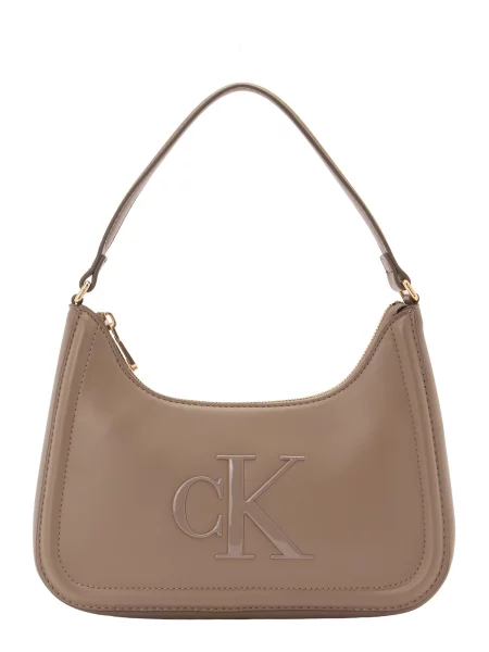 Calvin Klein Geantă Bold Ck Small Shoulder Bag bej