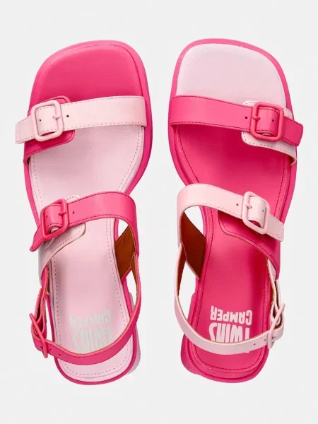 Camper sandale cu din piele TWS roz