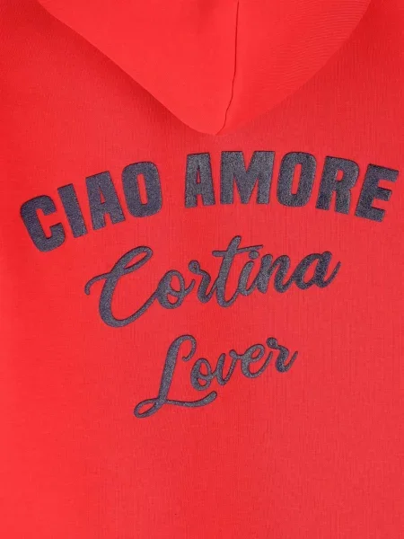 Hanorac cu glugă Giada Benincasa cu broderie