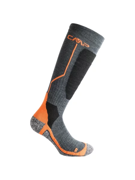 Skarpety narciarskie CMP SKI SOCK WOOL wełniane ocieplane antybakteryjne czarne