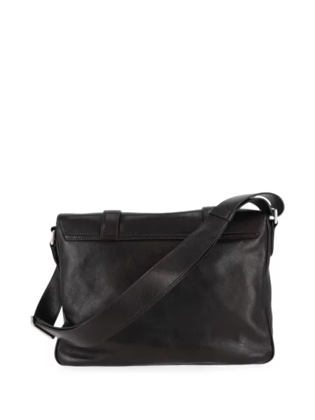 Bőr crossbody táska Orciani barna