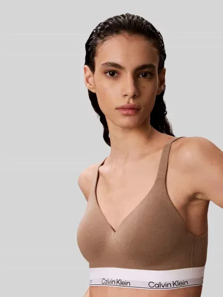 Biustonosz typu bralette z mieszanka bawełny i modalu Calvin Klein Underwear