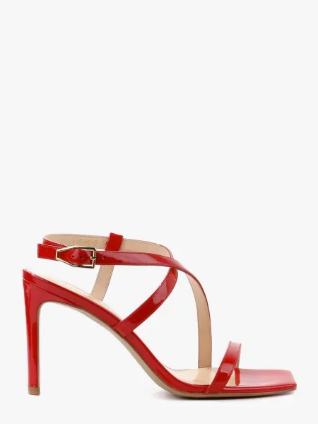 Босоніжки LeBERDES лакова натуральна шкіра червоний