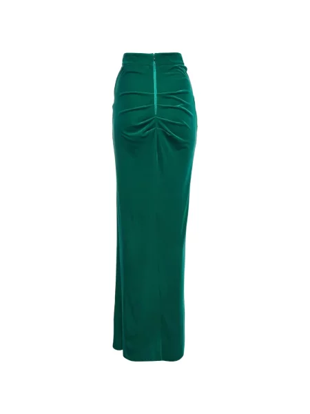 Fusta maxi Elisabetta Franchi drapată verde