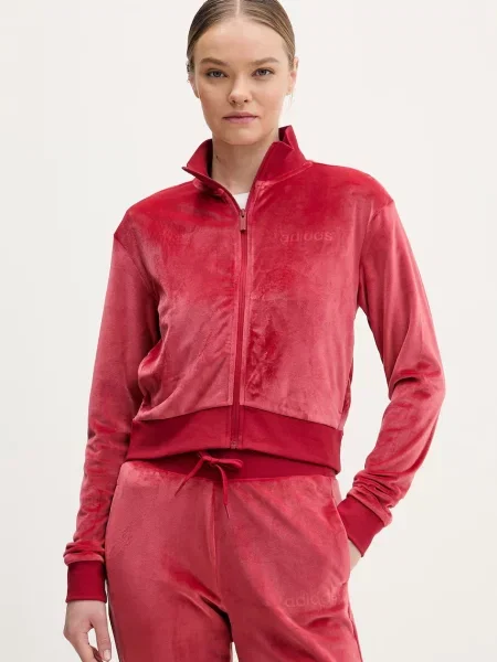 Adidas dres welurowy Glam czerwony