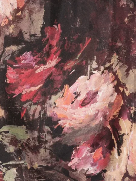 Gėlėtas raštuotas midi sijonas Antonio Marras raudona