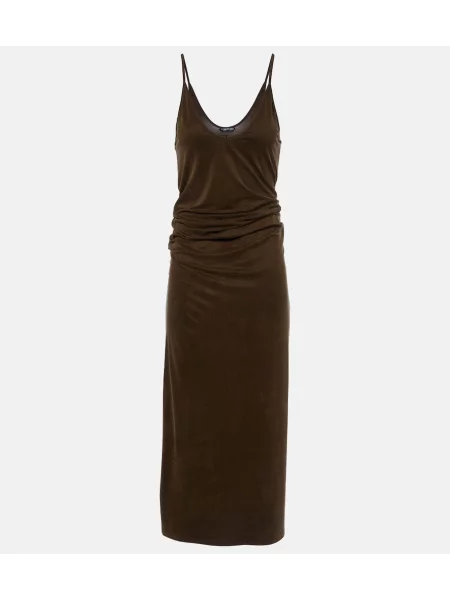 Rochie midi Tom Ford din jerseu verde