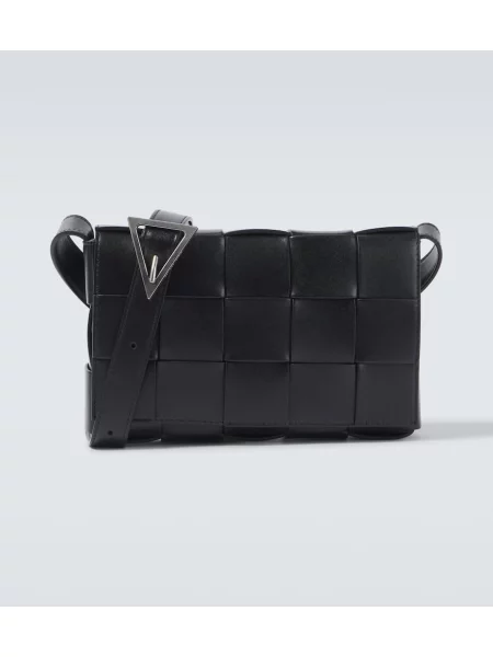 Geantă crossbody Bottega Veneta din piele negru