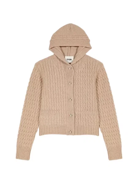 Cardigan Maje tricotate cu glugă
