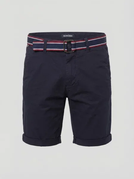 KOROSHI Pantaloni eleganți bleumarin