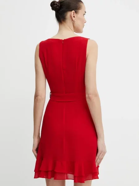 Morgan rochie ROSVAL rosu mini drept ROSVAL roșu