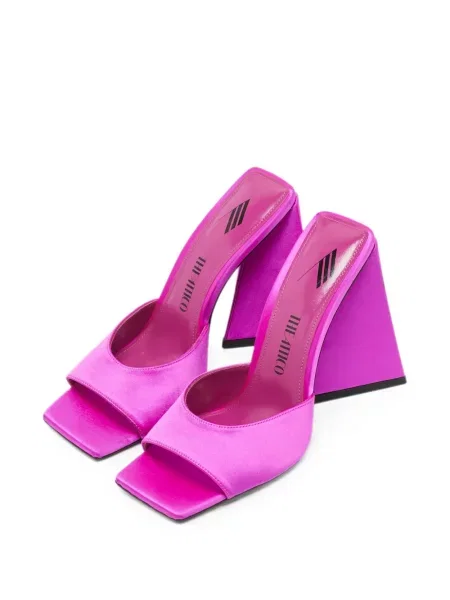 Sandale The Attico din satin roz