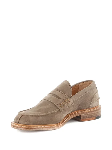 Pantofi loafer Tricker's din piele de căprioară maro