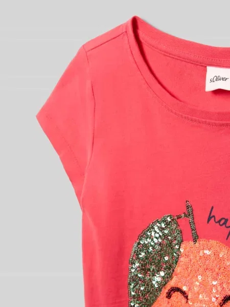 T-shirt o linii a z czystej bawełny S.oliver Red Label