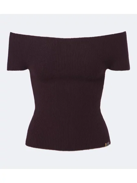 Top Extreme Cashmere din cașmir violet