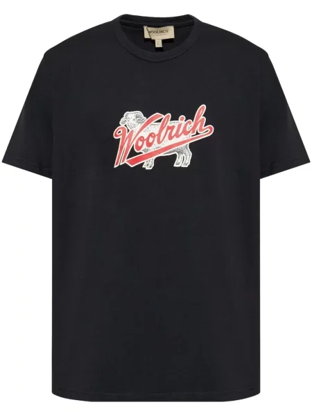 Tricou grafic Woolrich cu imagine negru