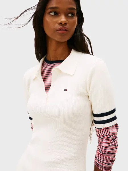 Джинсовое платье Tommy Jeans белое