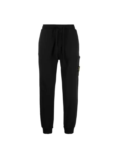 Spodnie dresowe Stone Island z kamieniami czarne