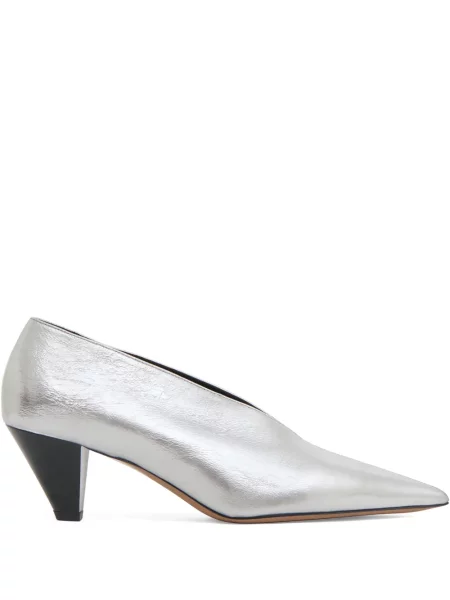 Pantofi cu toc Mansur Gavriel argintiu