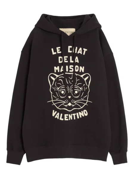 Hanorac cu glugă Valentino Garavani negru