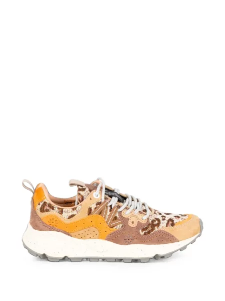 Sneakerși Flower Mountain cu model floral cu imagine portocaliu