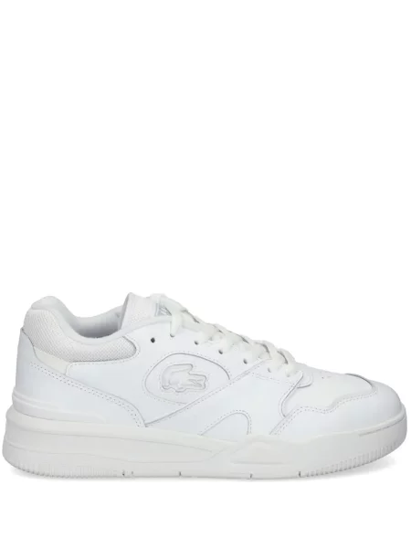 Sneakerși Lacoste din piele alb