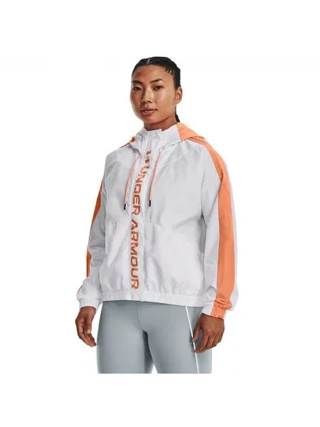 Μπουφάν Under Armour Rush Woven Fz Jacket White XS