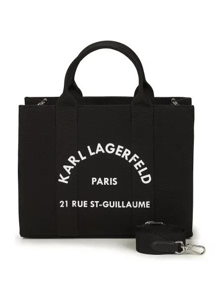 Shopper torbica Karl Lagerfeld črna