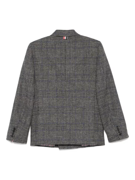 Sacou Thom Browne în carouri gri