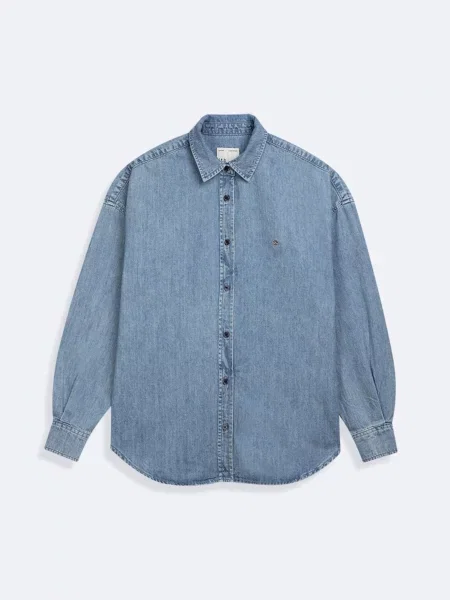 Джинсовая рубашка Ltb Jeans синяя