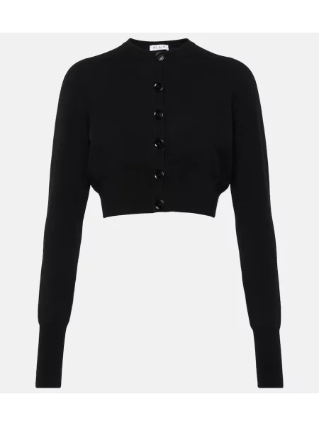 Cropp cardigan Alaïa de lână negru