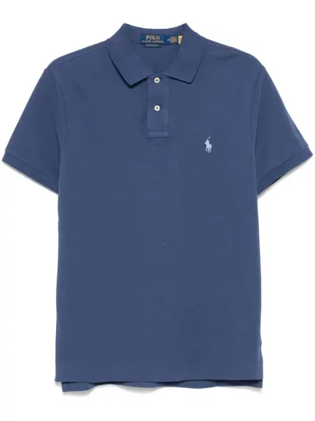 Polo Polo Ralph Lauren cu broderie cu dungi alb