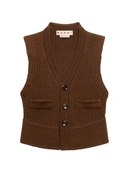 Vestă Marni de lână maro