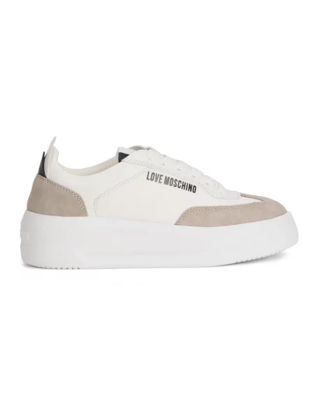 Sneakersy Love Moschino skórzane białe