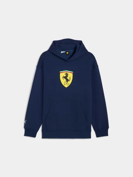 Худі PUMA Ferrari Shield Hoodie комбінований верх синій