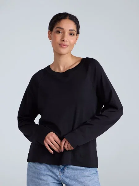 Top Animal z długim rękawem czarny