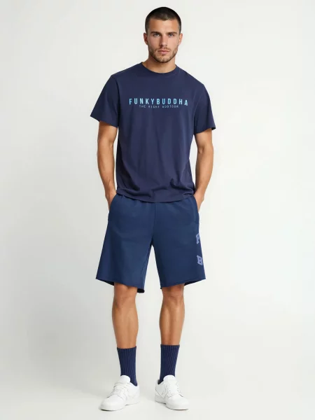 Funky Buddha Tricou bleumarin / deschis albastru